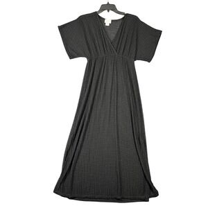 Jordan Taylor Womens S‎ Black Textured Knit Maxi Dress Resortwear Beach Lounge